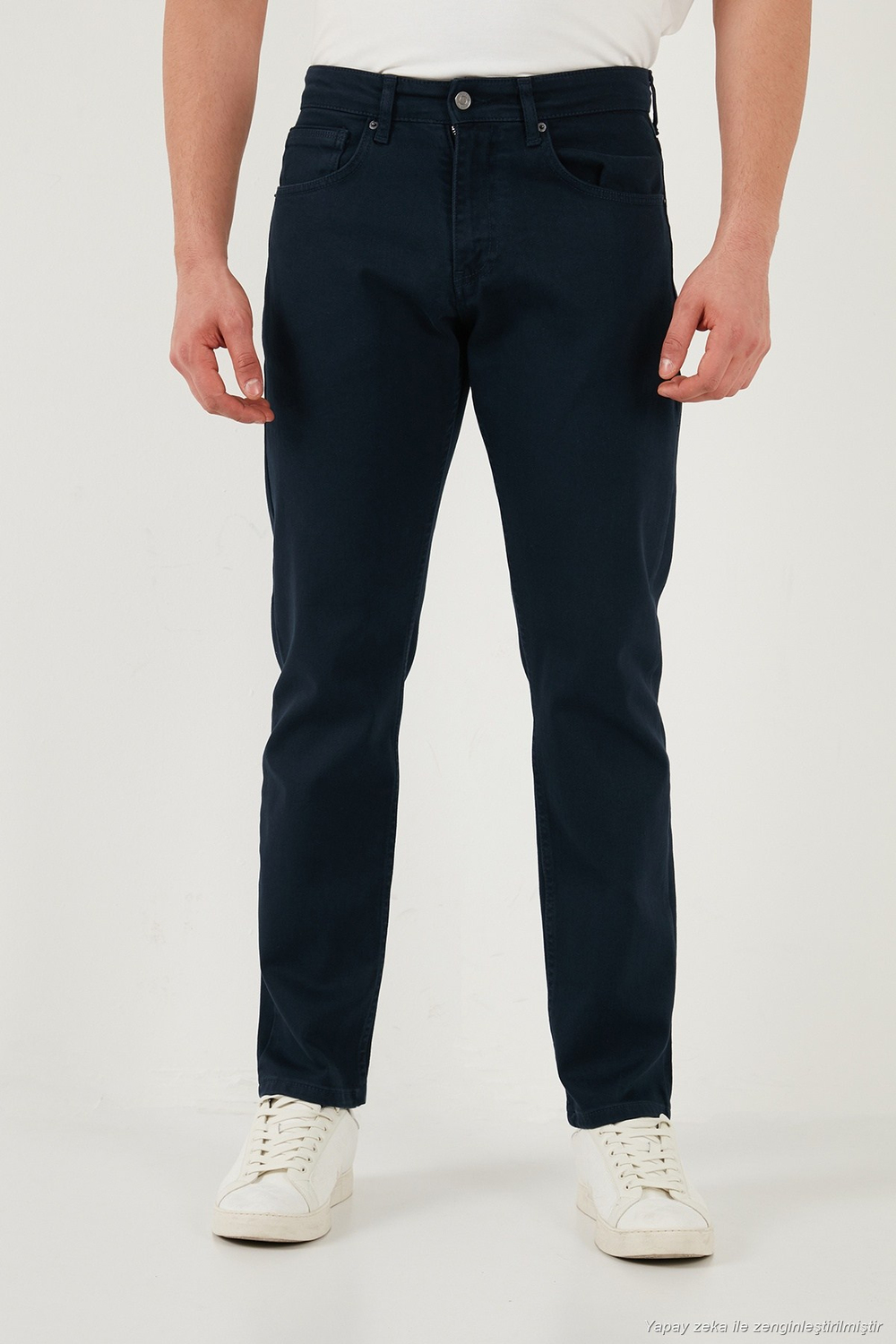Comfort Boru Paça Normal Bel Pantolon Erkek Kot Pantolon 4412C66TEXAS LACİVERT