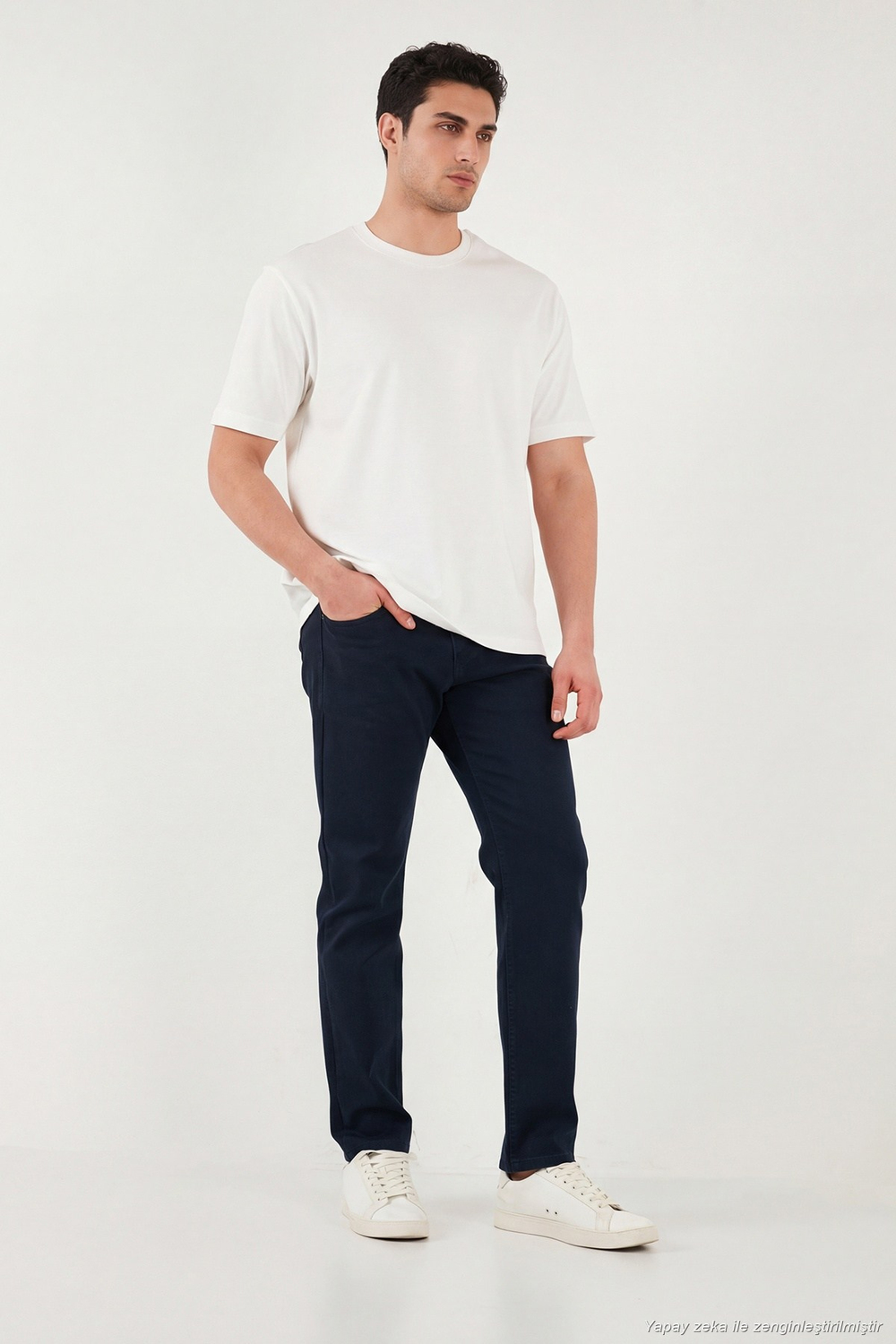Comfort Boru Paça Normal Bel Pantolon Erkek Kot Pantolon 4412C66TEXAS LACİVERT