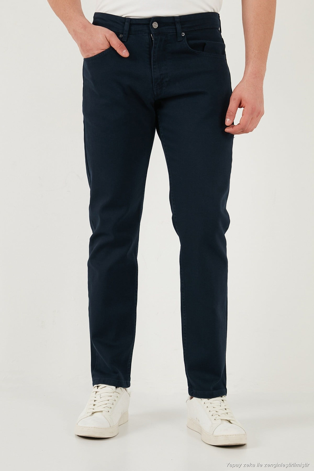 Comfort Boru Paça Normal Bel Pantolon Erkek Kot Pantolon 4412C66TEXAS LACİVERT