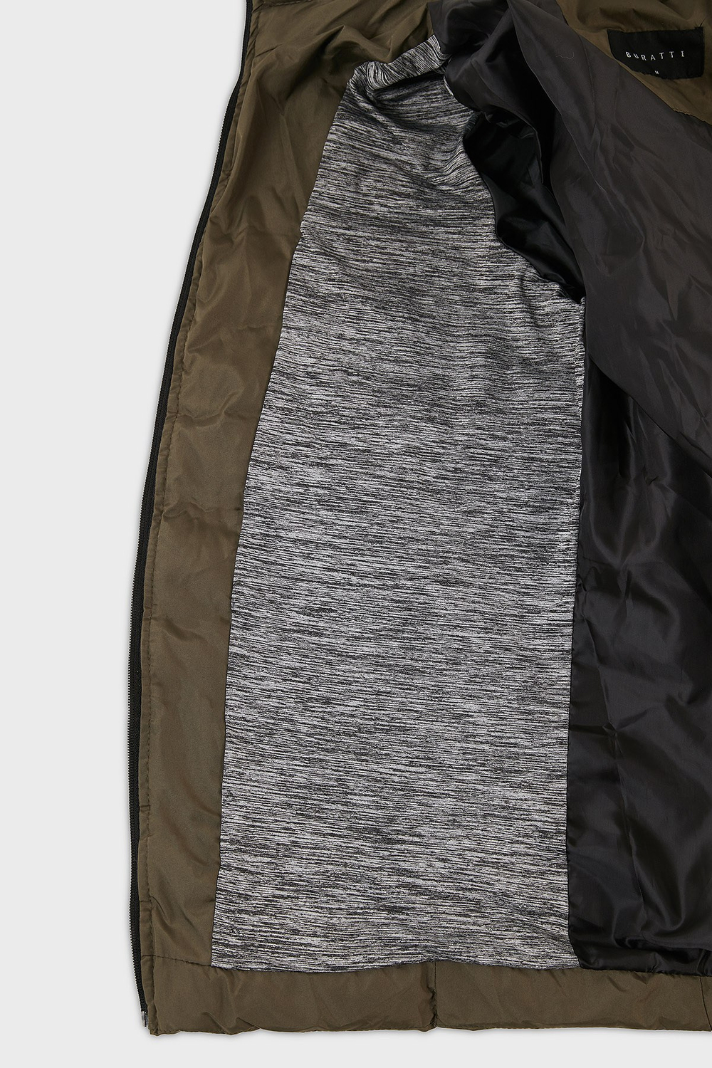 Dik Yaka Fermuarlı Cepli Slim Fit Şişme Erkek Mont 649002 HAKİ