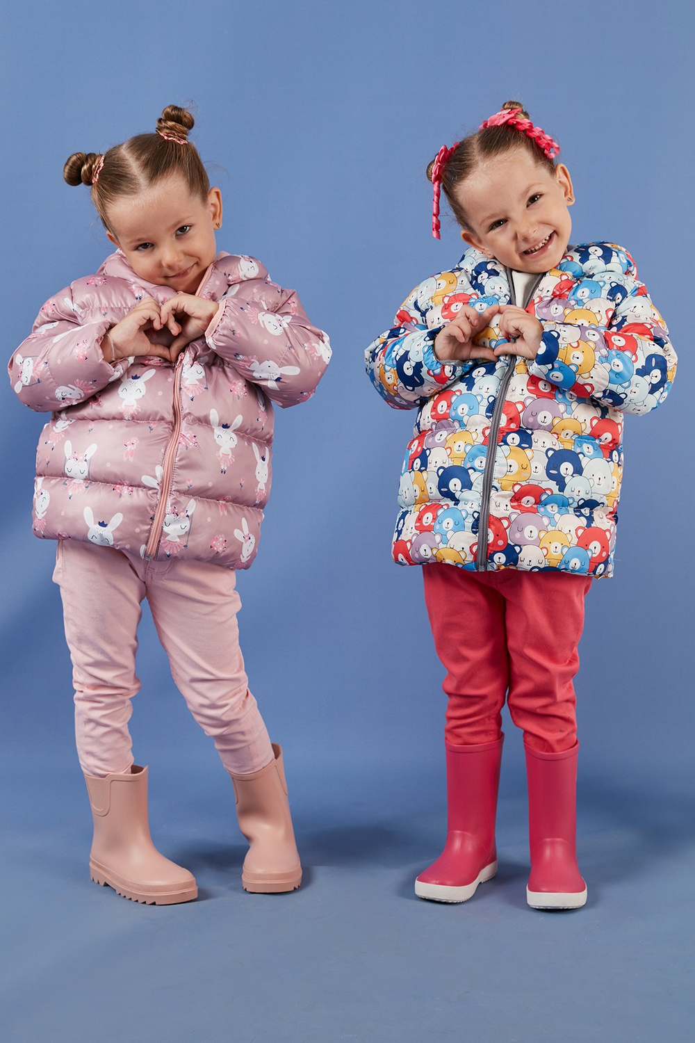 Ekstra Dolgulu İçi Yumuşak Polarlı Kapüşonlu Şişme Unisex Çocuk Mont 5763008 KIRMIZI