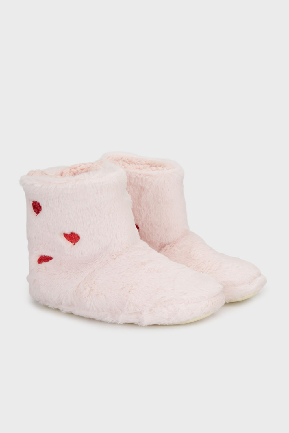 Kalpli Yumuşak Dokulu Peluş Kadın Panduf 6722005 PUDRA