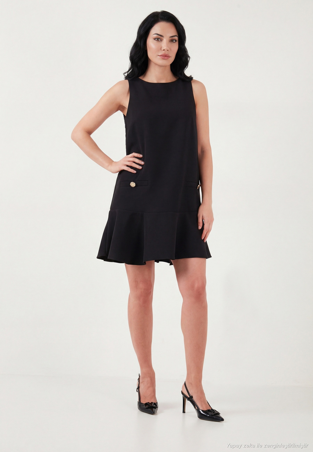 Kolsuz Mini Boy Cepli Mezuniyet Kadın Elbise 6525734 SİYAH