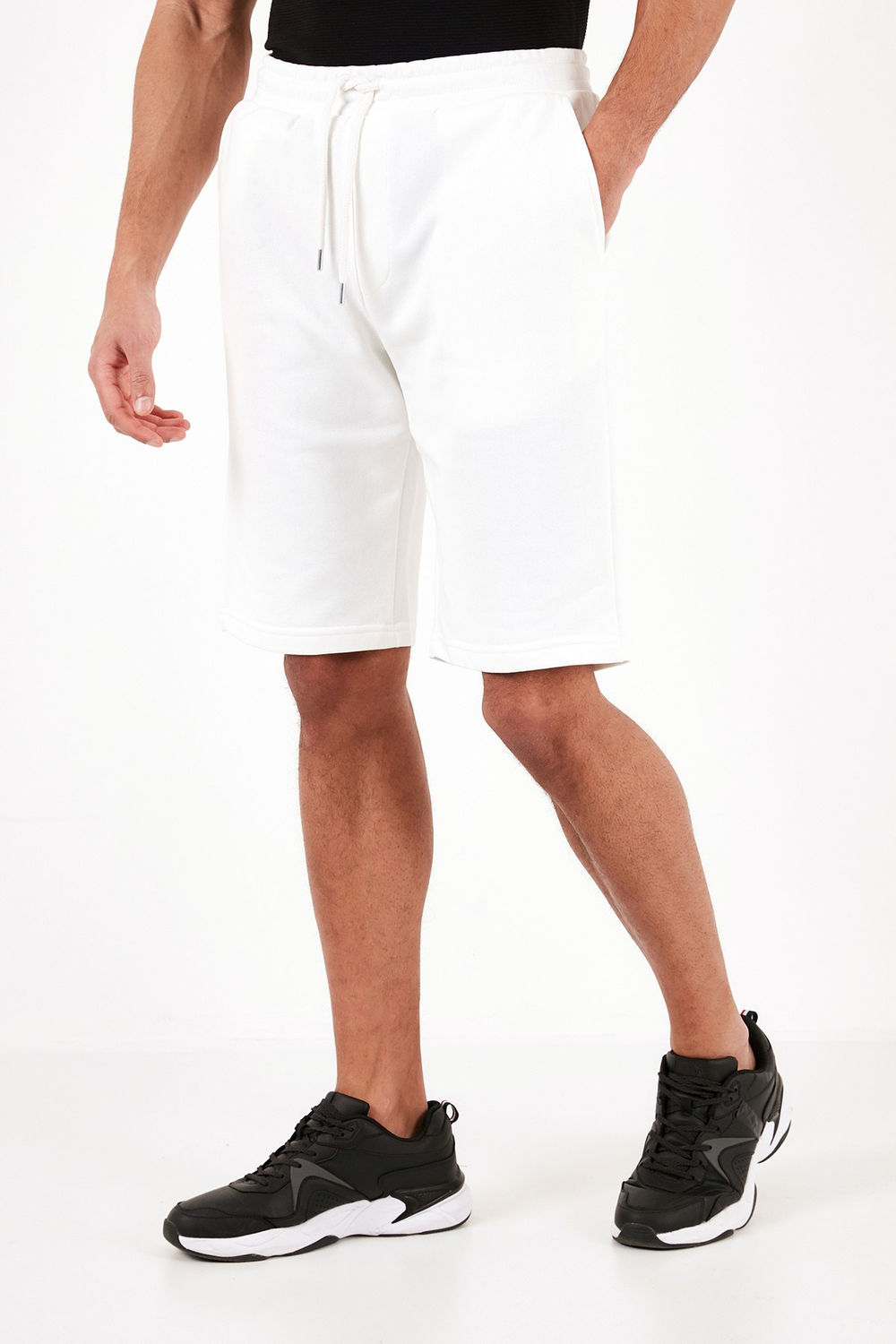 Pamuklu Belden Bağlamalı Cepli Regular Fit Erkek Short 5908042 EKRU