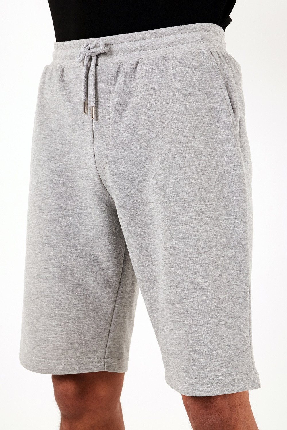 Pamuklu Belden Bağlamalı Cepli Regular Fit Erkek Short 5908042 GRİ MELANJ