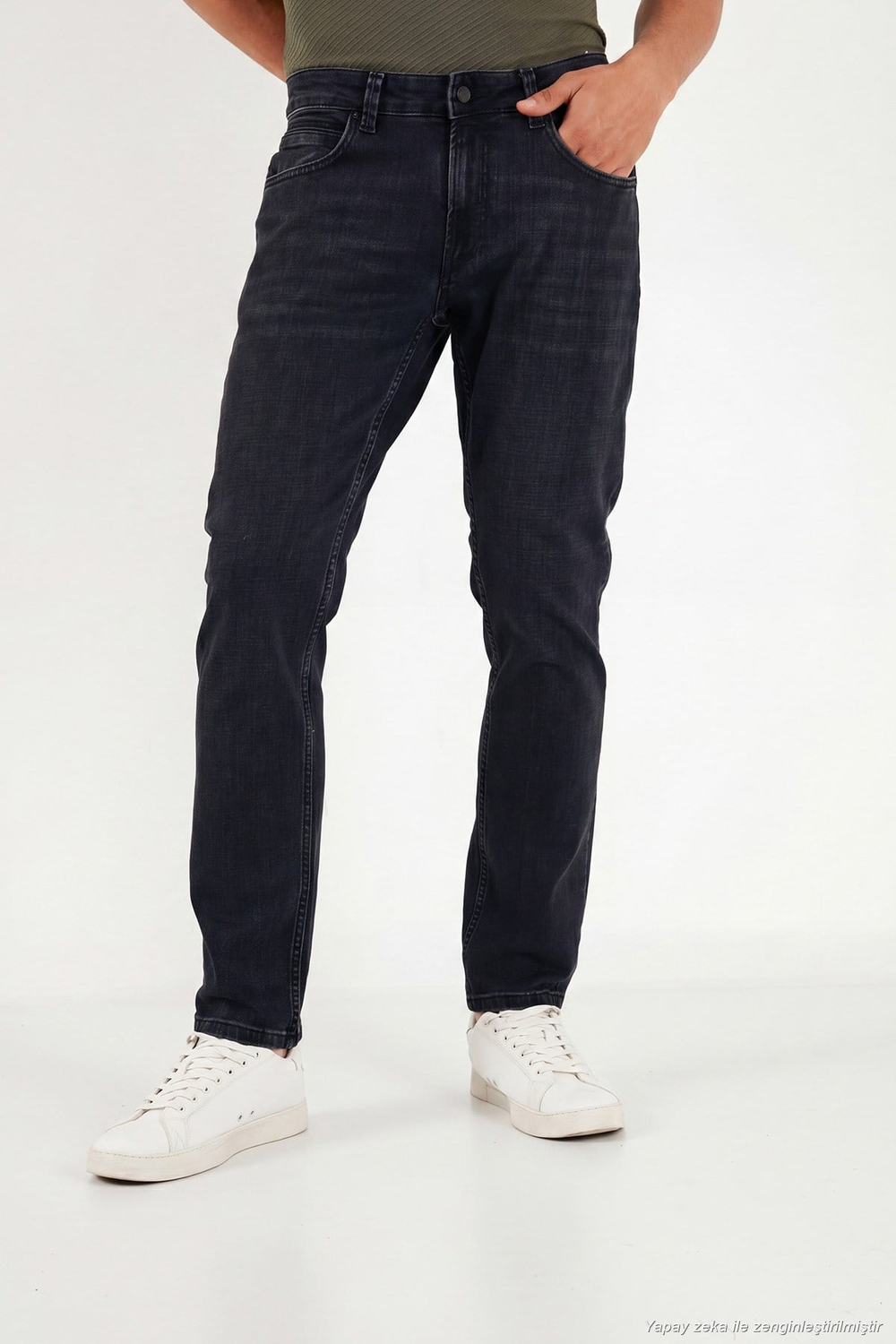 Pamuklu Normal Kalıp Normal Bel Jeans Erkek Kot Pantolon 2213C56PARMA SİYAH