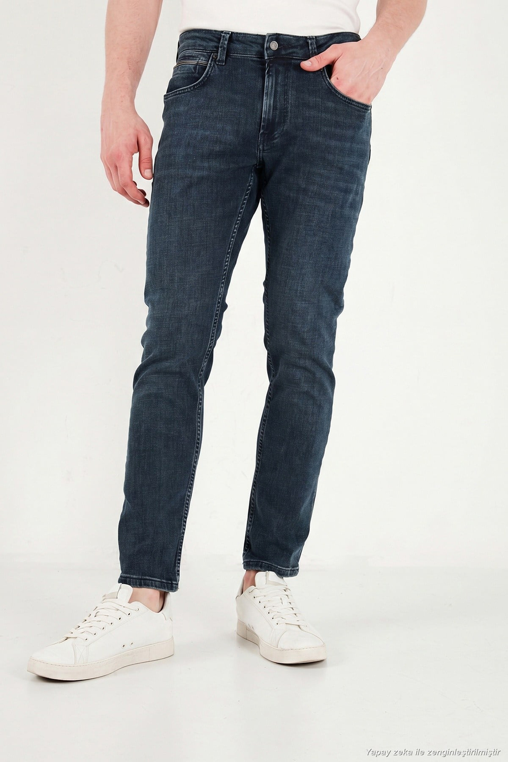 Pamuklu Normal Kalıp Normal Bel Jeans Erkek Kot Pantolon 2213C58PARMA MAVİ-HAKİ