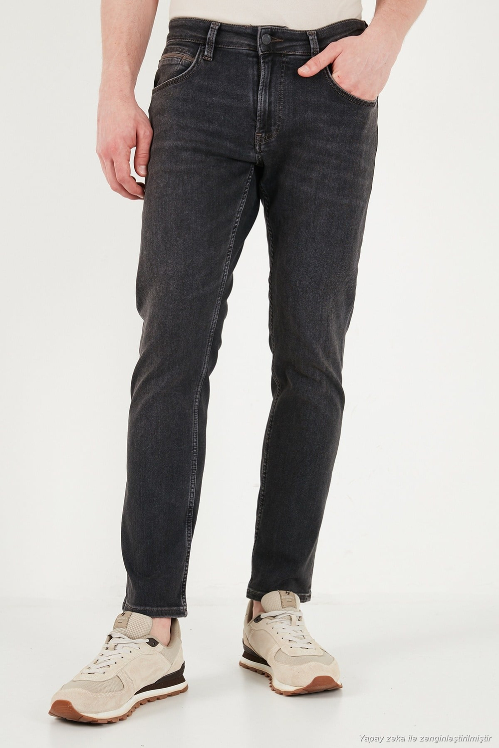 Pamuklu Normal Kalıp Normal Bel Jeans Erkek Kot Pantolon 2213C87PARMA SİYAH