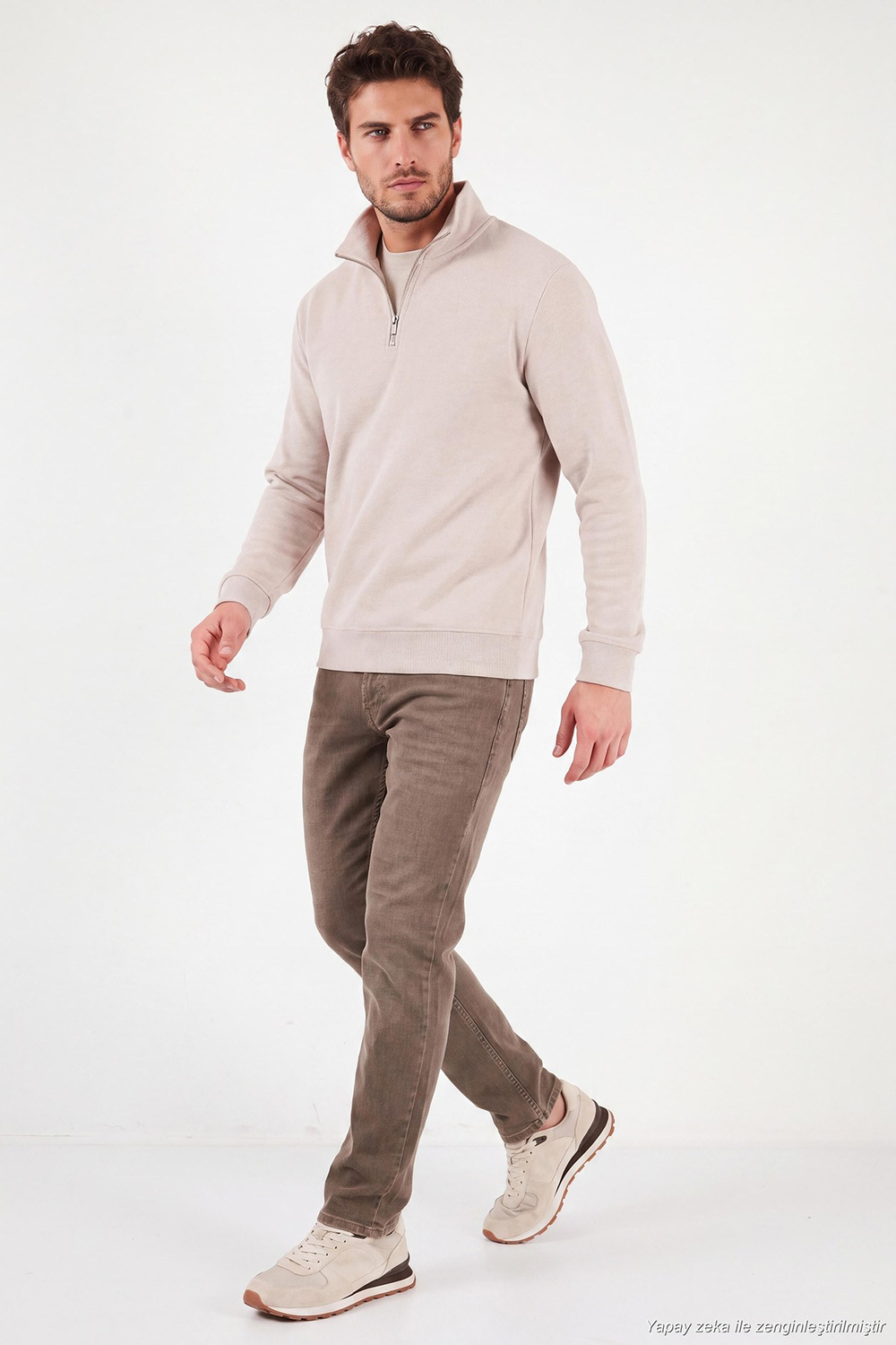 Pamuklu Normal Kalıp Normal Bel Jeans Erkek Kot Pantolon 2213F24PARMA LATTE