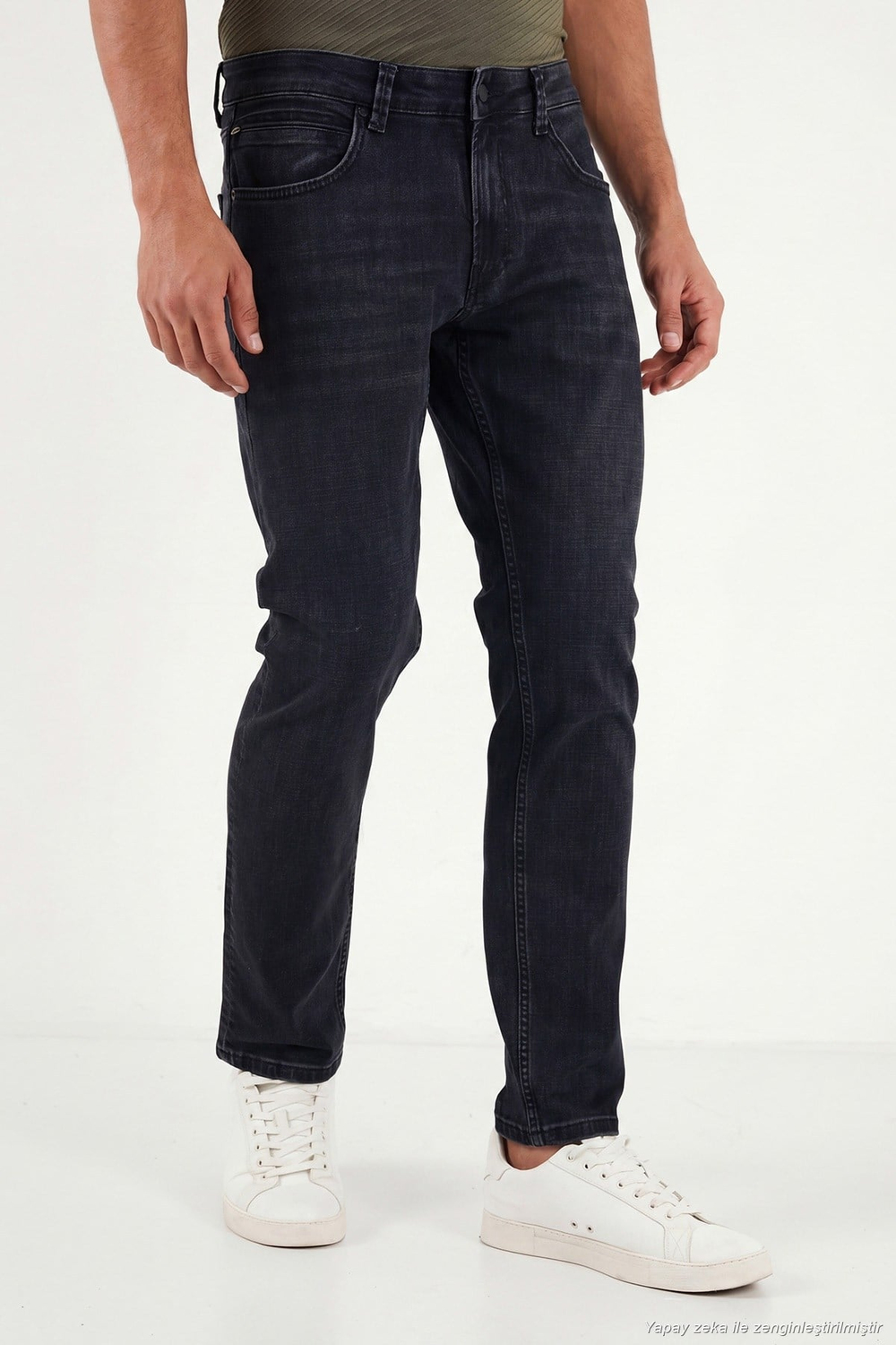 Pamuklu Normal Kalıp Normal Bel Jeans Erkek Kot Pantolon 2213C56PARMA SİYAH
