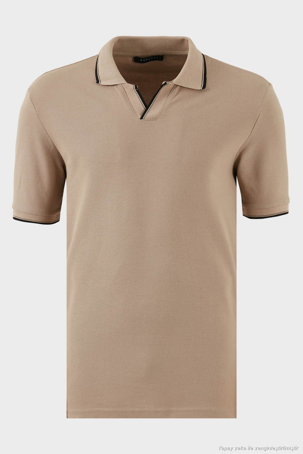 Pamuklu Regular Fit 3lü Paket Erkek Polo Yaka T Shirt 59029641827S3 Vizon-Beyaz-Mavi