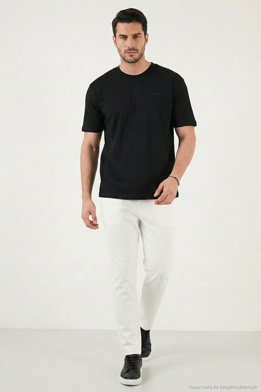 Pamuklu Regular Fit Bisiklet Yaka Erkek T Shirt 5904095 SİYAH