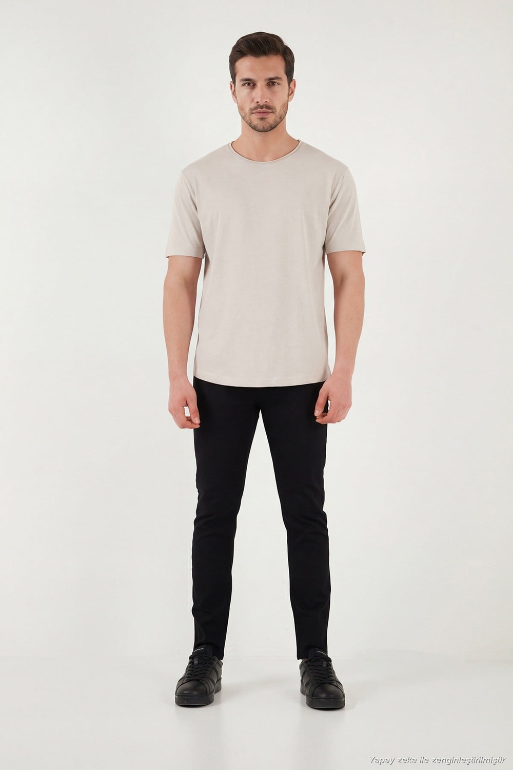 Pamuklu Regular Fit Bisiklet Yaka Erkek T Shirt 5904074 TAŞ