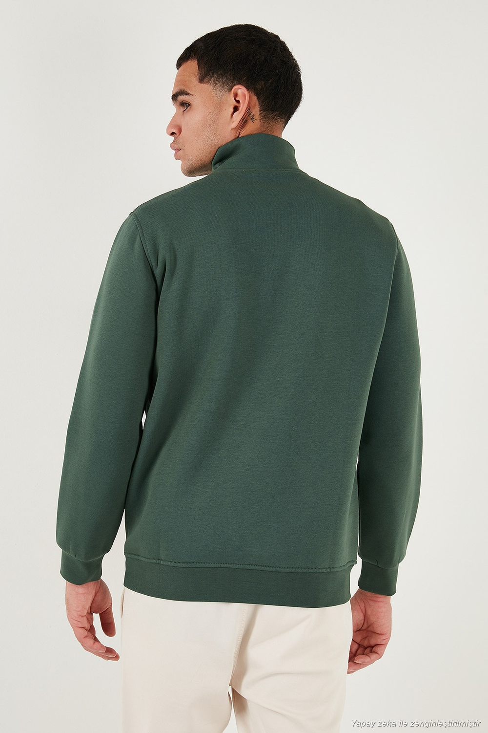Pamuklu Regular Fit Dik Yaka Şardonlu 2li Paket Erkek Sweat 59052592S2 Nefti-Nefti