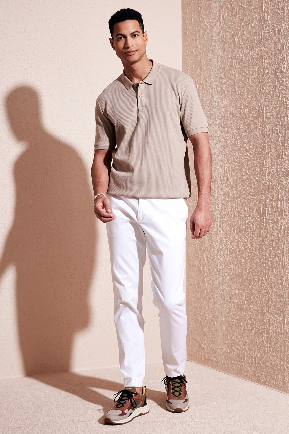 Pamuklu Regular Fit Düğmeli Erkek Polo Yaka T Shirt 5902281 VİZON