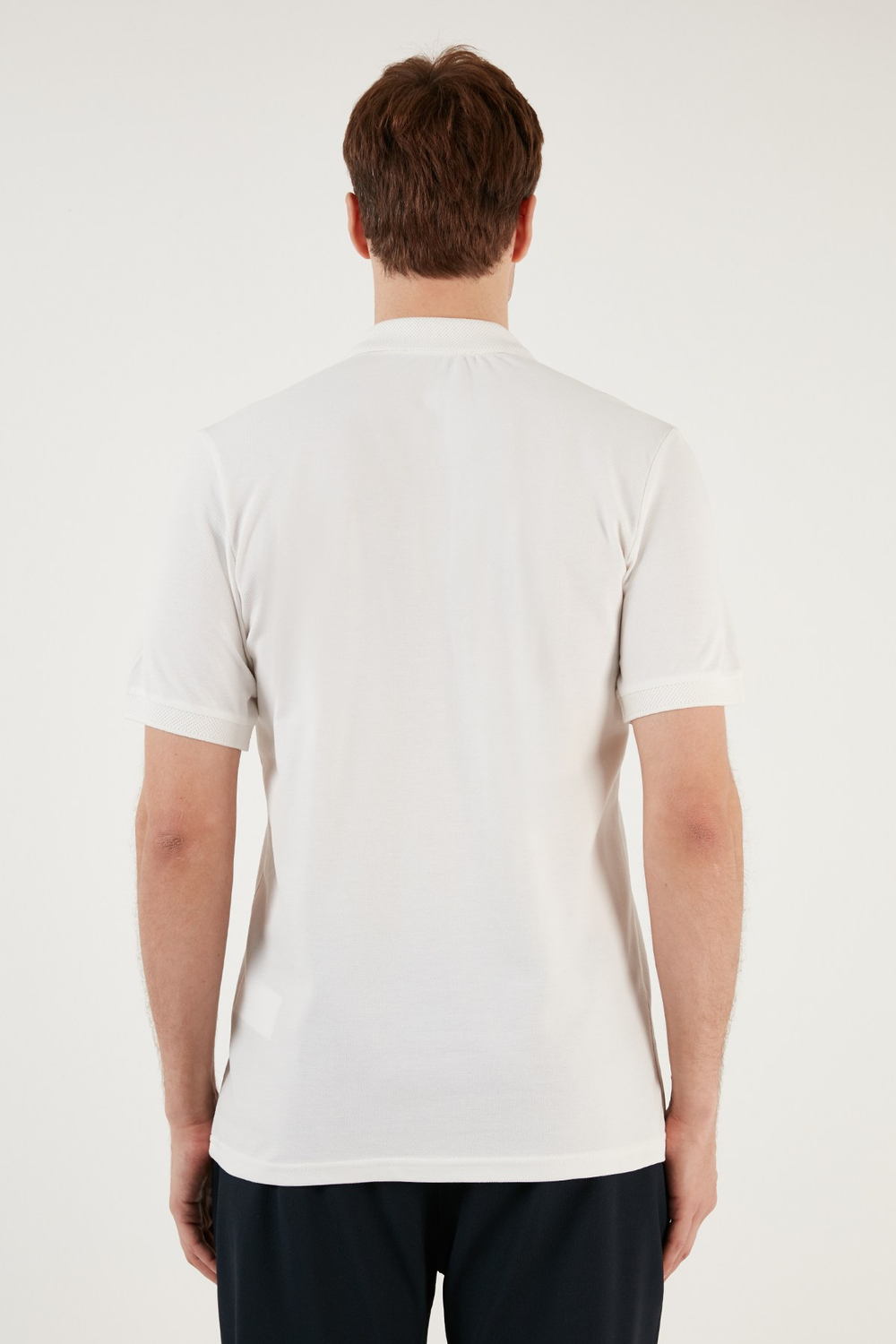 Pamuklu Regular Fit Düğmeli Erkek Polo Yaka T Shirt 5902739 BEYAZ