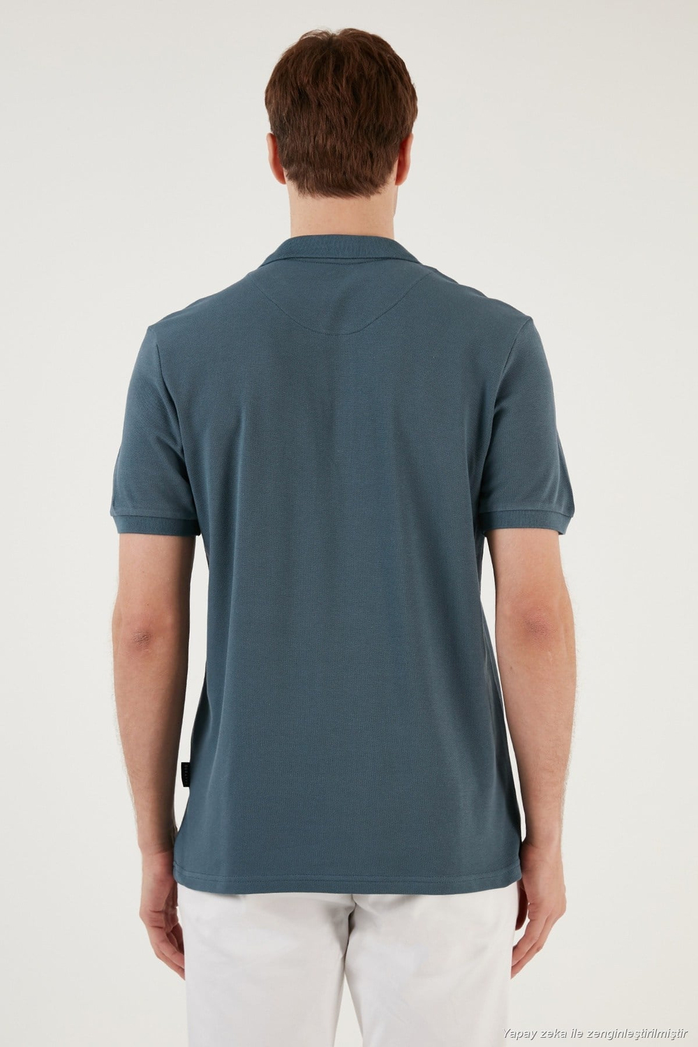 Pamuklu Regular Fit Düğmeli Polo Yaka 3lü Paket Erkek T Shirt 5902127S3 Kül-Petrol-Vizon