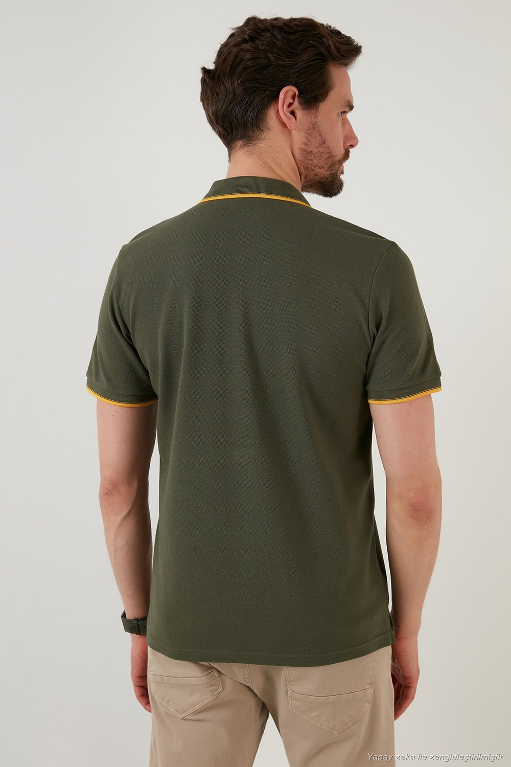 Pamuklu Regular Fit Düğmeli Polo Yaka 3lü Paket Erkek T Shirt 590211827S3 Siyah-Beyaz-Hakisarı