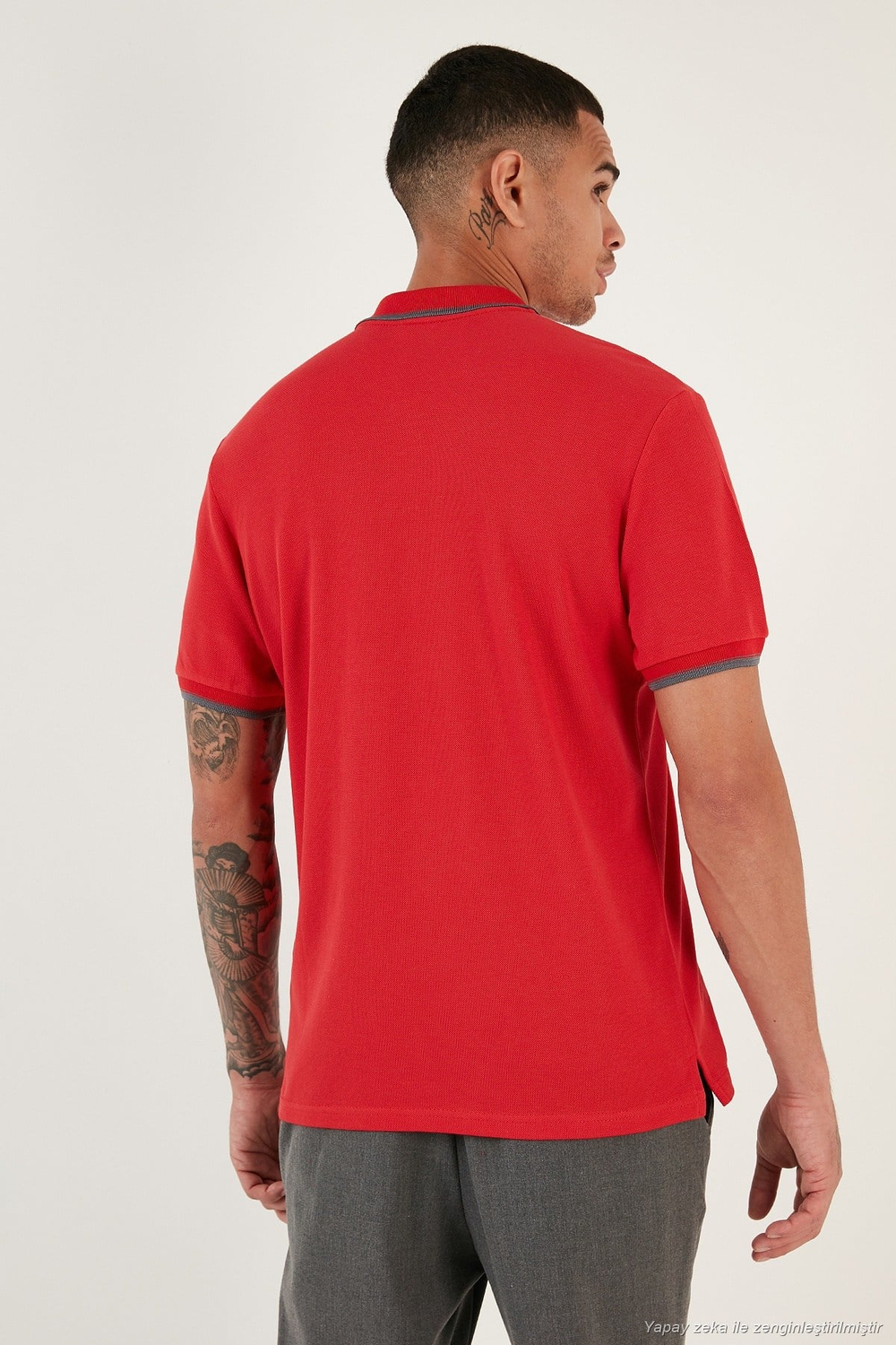 Pamuklu Regular Fit Düğmeli Polo Yaka 3lü Paket Erkek T Shirt 590211827S3 Kırmızı-Beyaz-Elma Yeşili