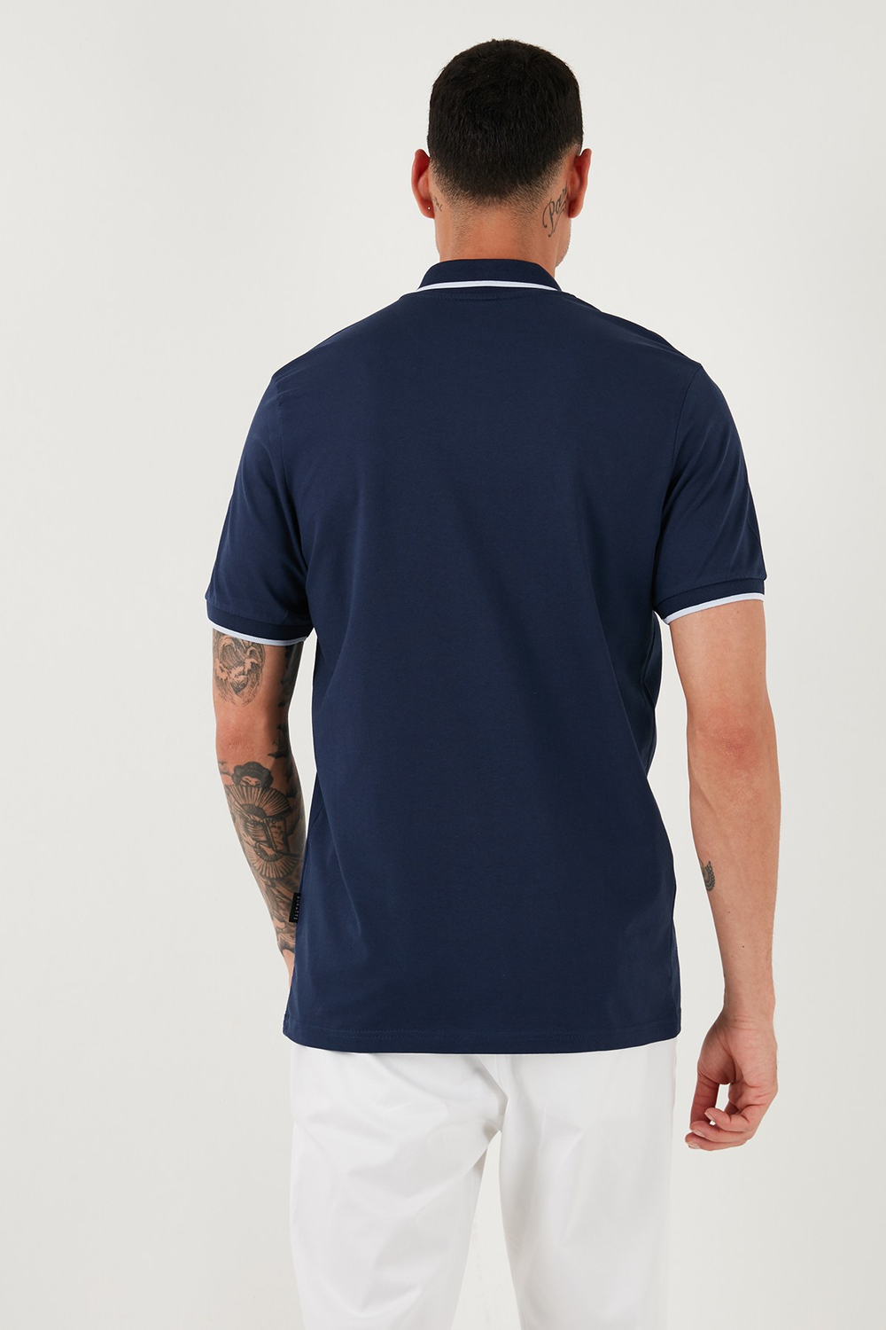 Pamuklu Regular Fit Erkek Polo Yaka T Shirt 5902063 İNDİGO