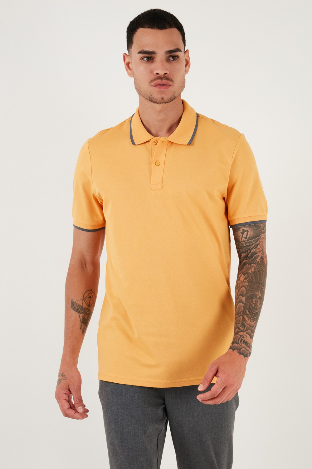 Pamuklu Regular Fit Erkek Polo Yaka T Shirt 5902063 HARDAL