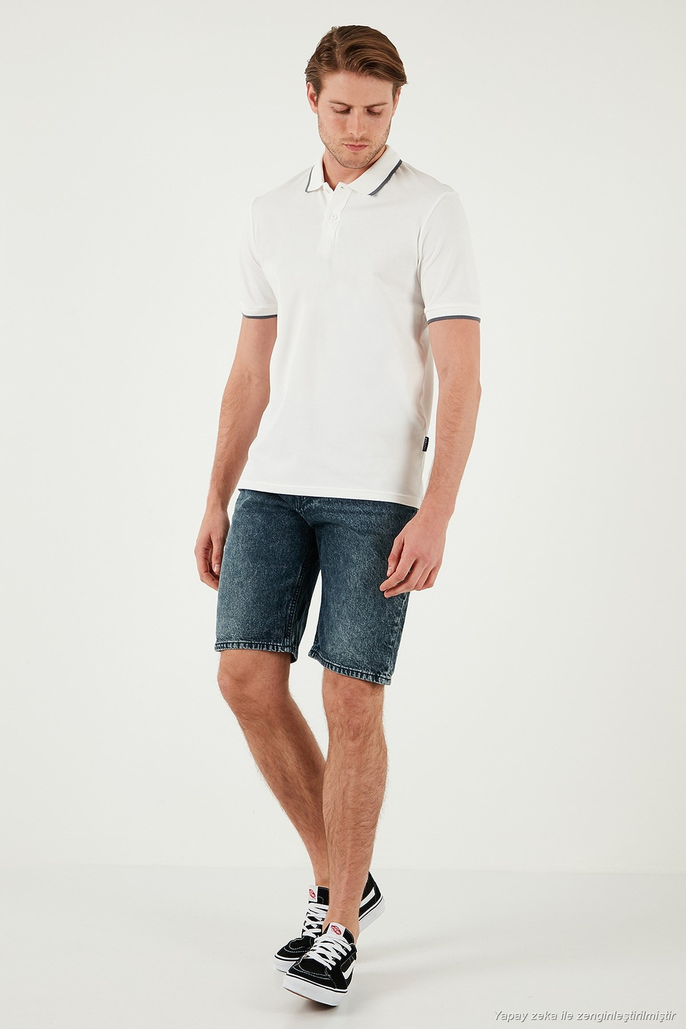 Pamuklu Regular Fit Erkek Polo Yaka T Shirt 5902063 BEYAZ
