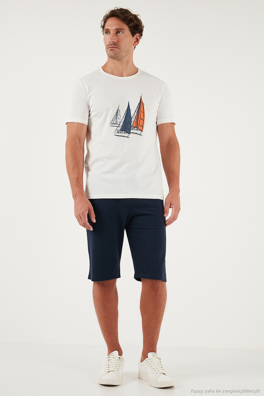 Pamuklu Regular Fit Normal Bel Belden Bağlamalı Erkek Short 5908021 İNDİGO