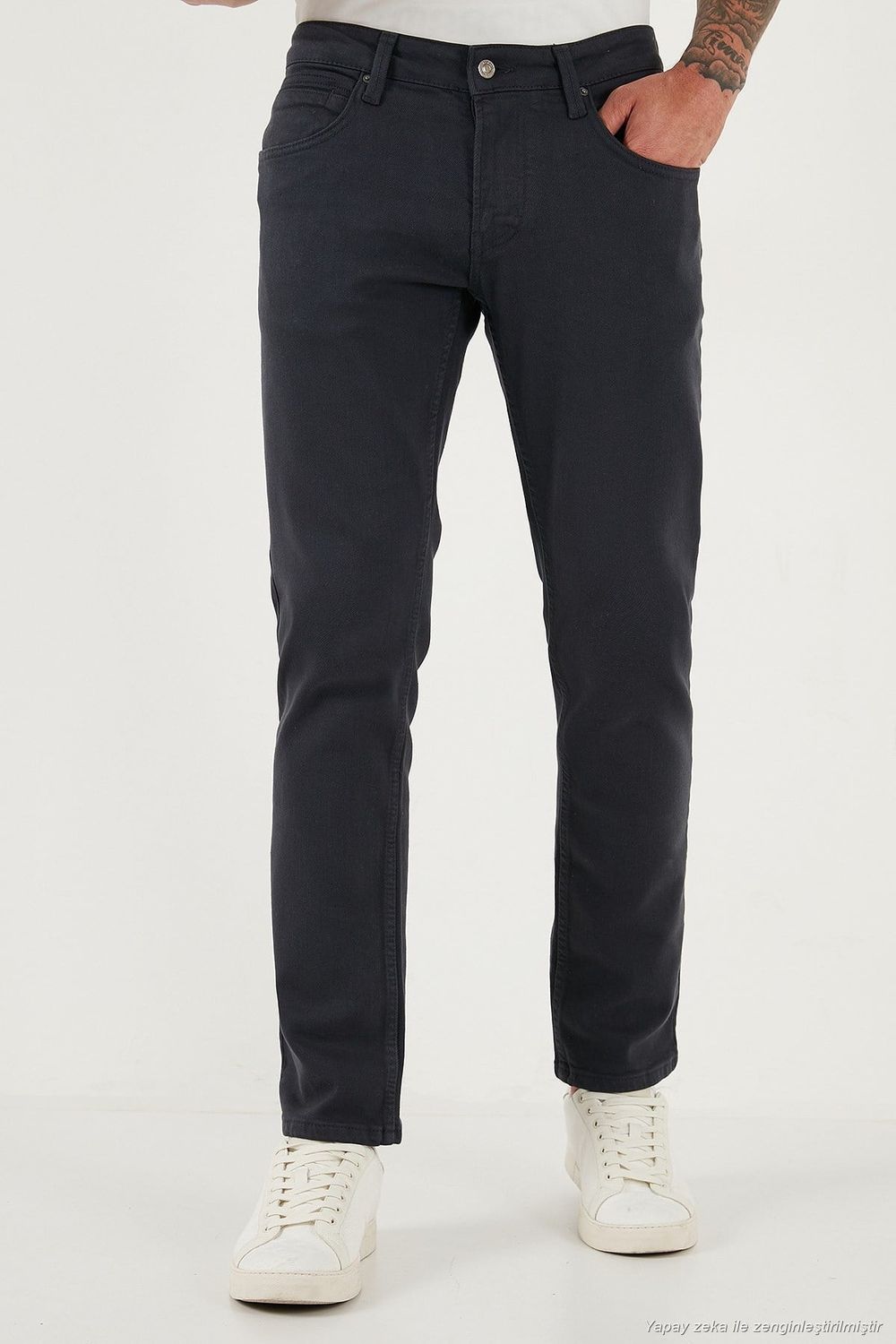 Pamuklu Regular Fit Normal Bel Boru Paça Jeans Erkek Kot Pantolon 2211C40PARMA ANTRASİT