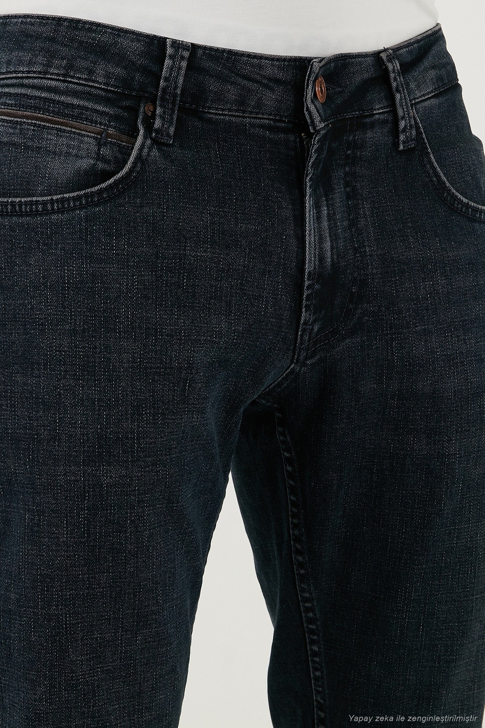 Pamuklu Regular Fit Normal Bel Boru Paça Jeans Erkek Kot Pantolon 2211C25PARMA MAVİ