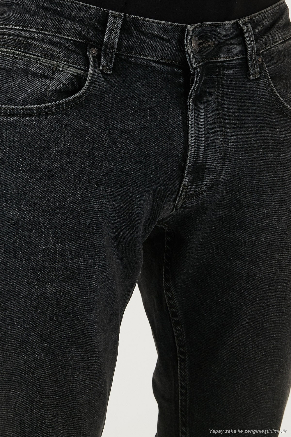 Pamuklu Regular Fit Normal Bel Boru Paça Jeans Erkek Kot Pantolon 2211C30PARMA SİYAH