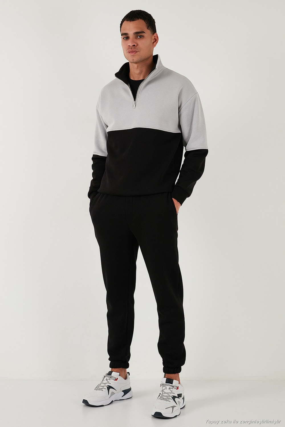 Pamuklu Regular Fit Normal Bel Lastikli Paça Cepli Erkek Eşofman Altı 59080153W4 SİYAH