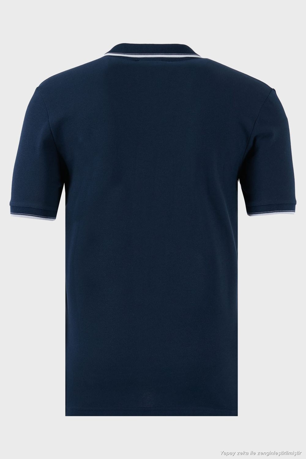 Pamuklu Regular Fit Şerit Detaylı 3lü Paket Erkek Polo Yaka T Shirt 5902964S3 Vizon-Siyah-İndigo