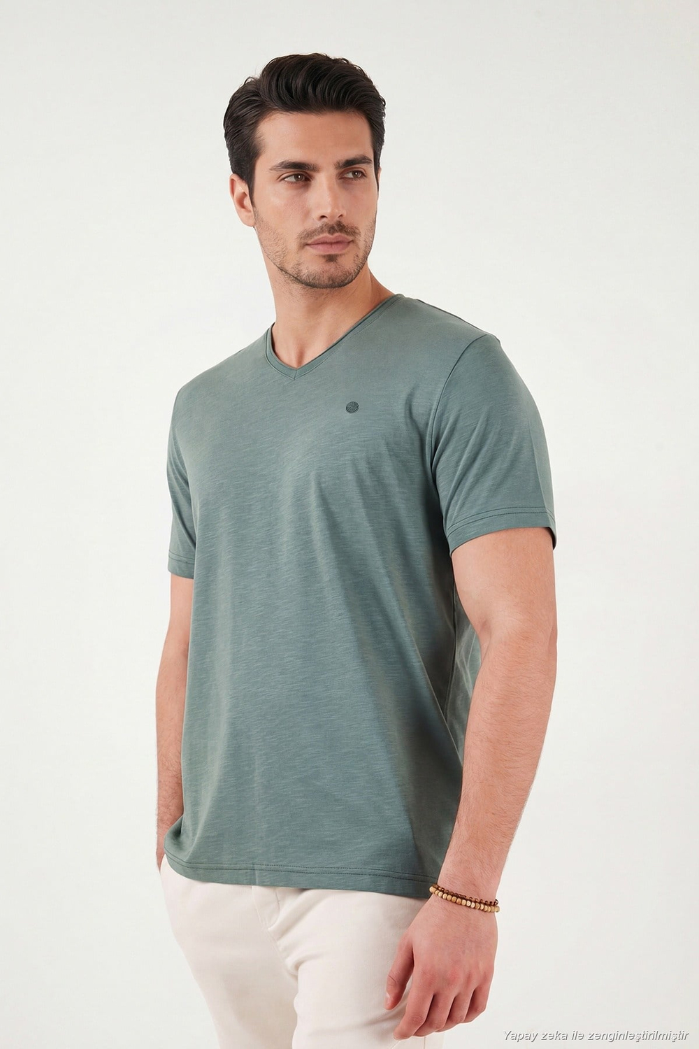 Pamuklu Regular Fit V Yaka Erkek T Shirt 5902719 NEFTİ