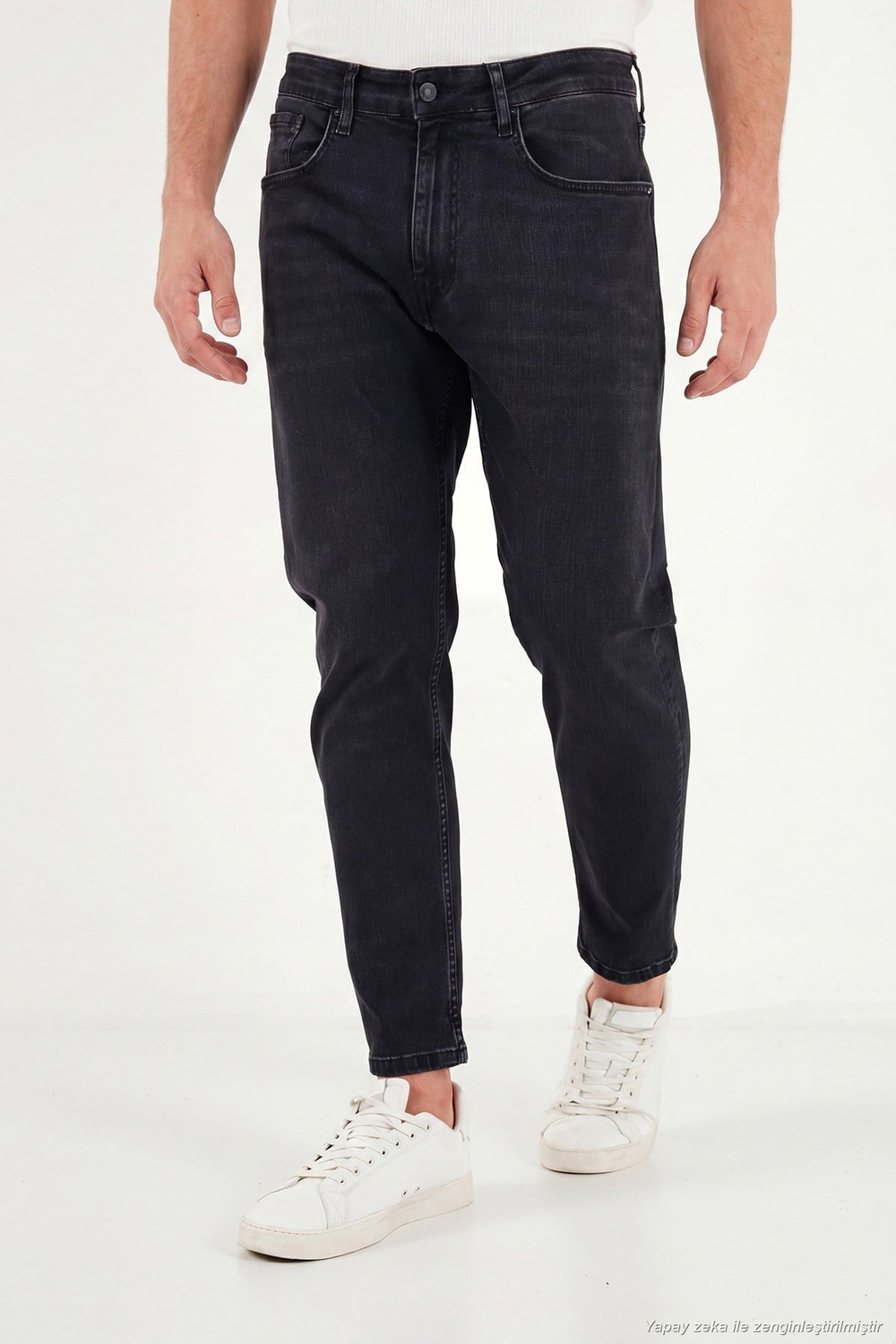 Pamuklu Slim Fit Normal Bel Jeans Erkek Kot Pantolon 5901C83MILANO SİYAH