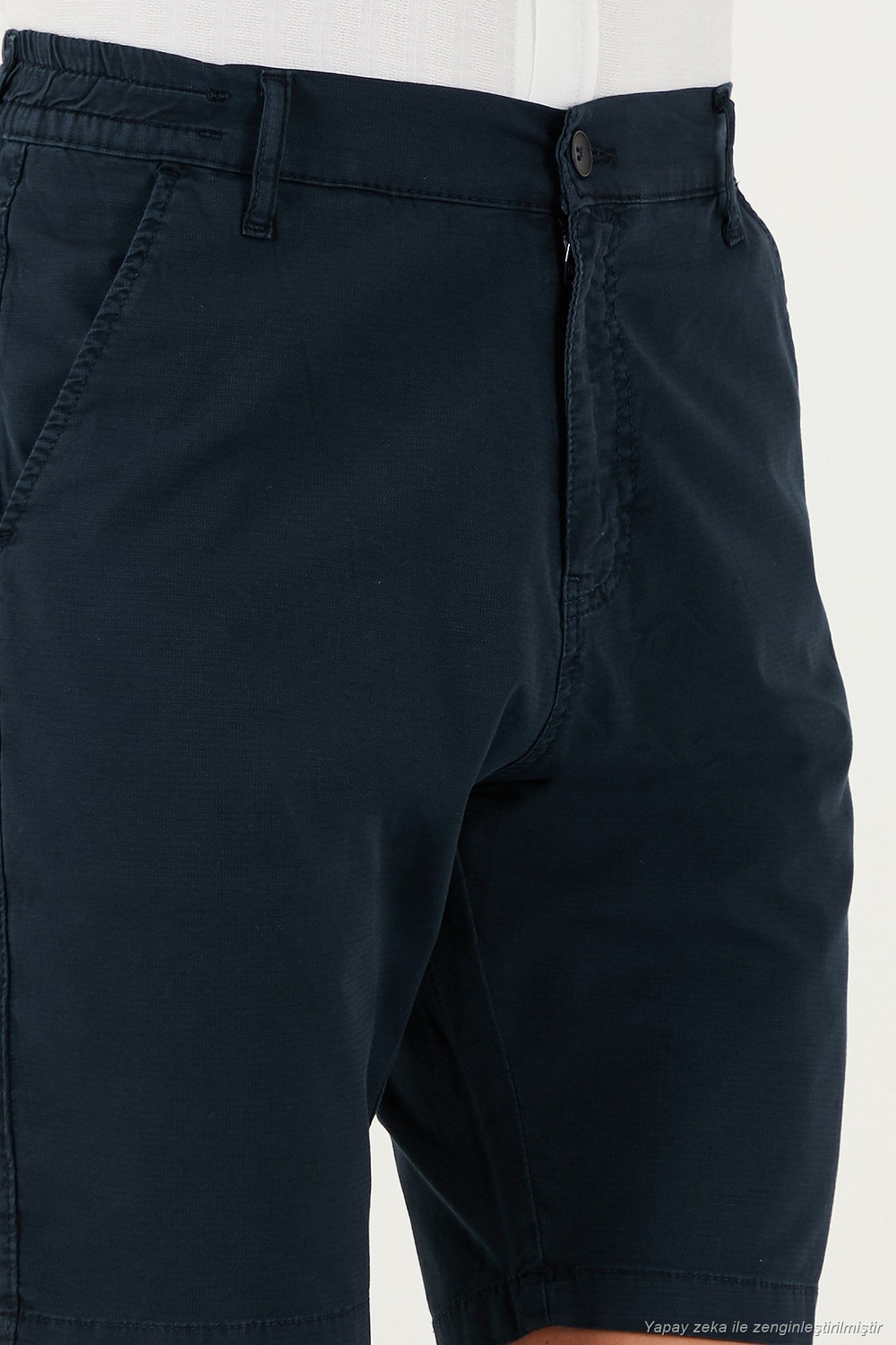 Pamuklu Slim Tapered Bermuda Erkek Şort 4503S67SMILANO İNDİGO