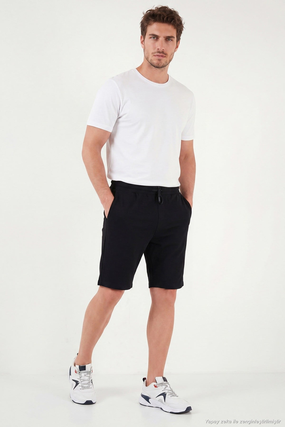 Regular Fit Bağlamalı Erkek Short 5908096 SİYAH