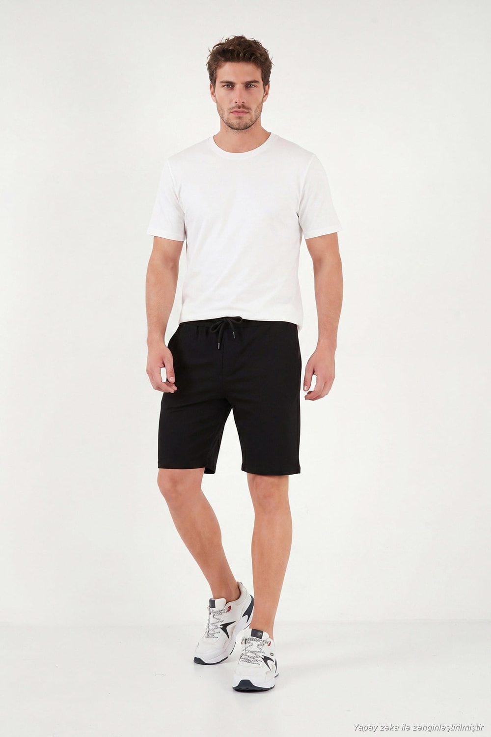 Regular Fit Bağlamalı Erkek Short 5908096 SİYAH