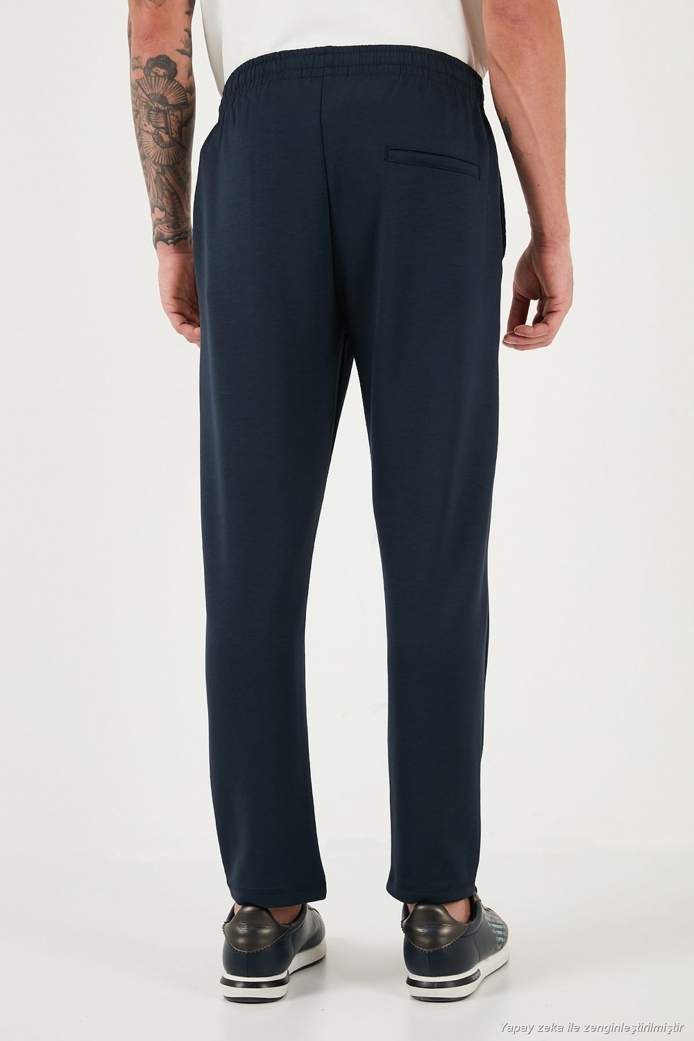 Regular Fit Belden Bağlamalı Düz Paça Jogger Erkek Pantolon 5908095 LACİVERT