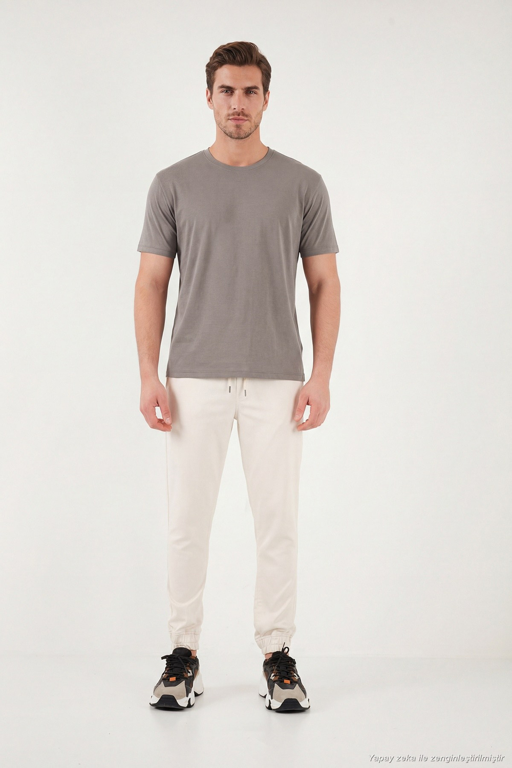 Regular Fit Bisiklet Yaka Erkek T Shirt 5902985 KAHVE