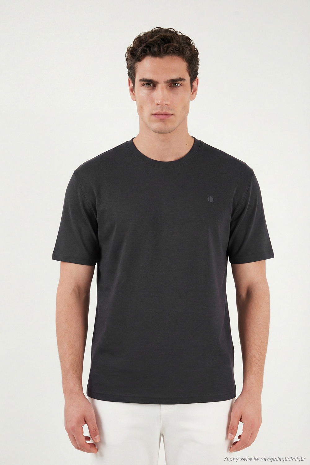 Regular Fit Bisiklet Yaka Erkek T Shirt 5904028 ANTRASİT