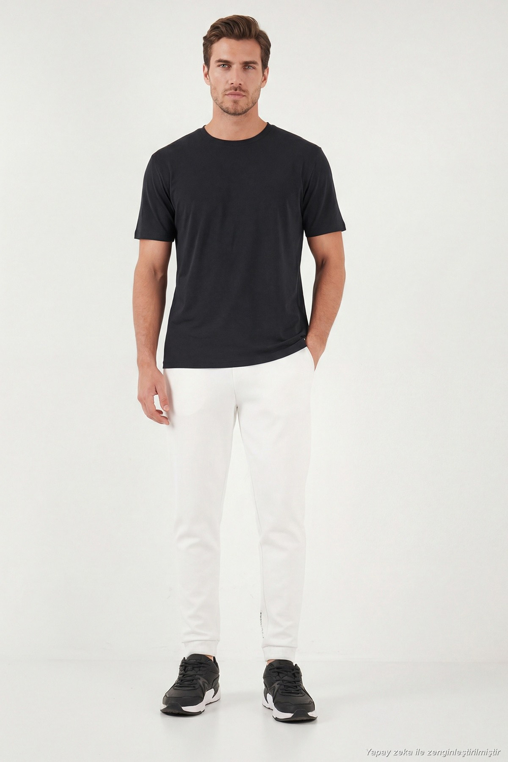 Regular Fit Bisiklet Yaka Erkek T Shirt 5902985 ANTRASİT