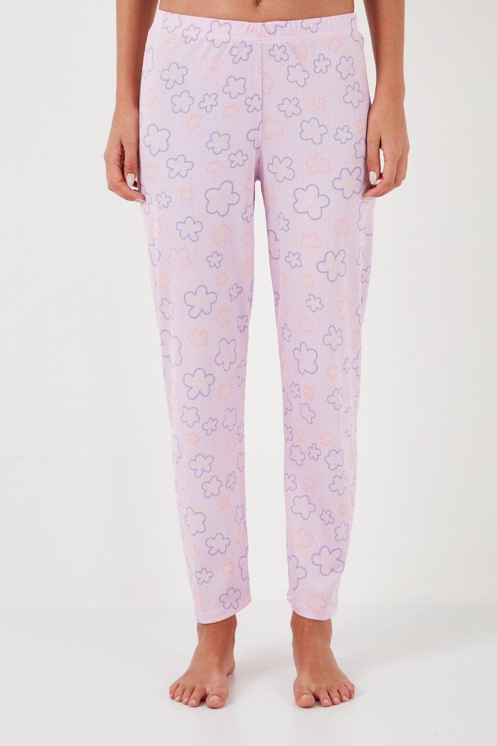 Regular Fit Gömlek Yaka Kısa Kollu Kadın Pijama Takımı 65780124 PEMBE