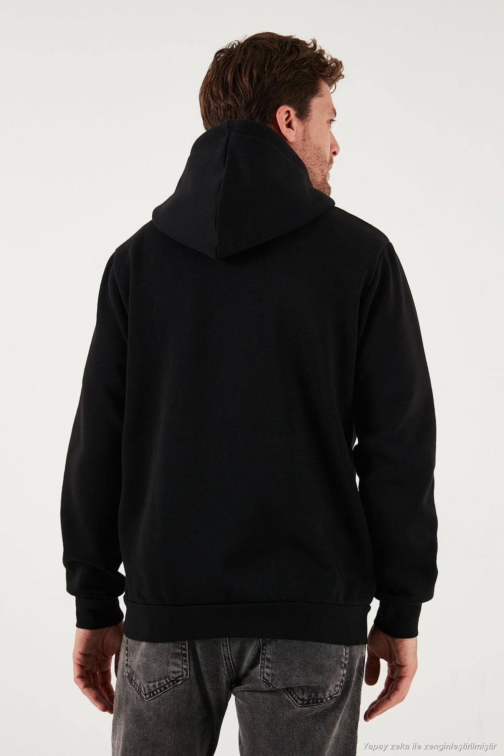 Regular Fit Kapüşonlu Kışlık 2li Paket Erkek Sweat 5905340S2 SİYAH-SİYAH