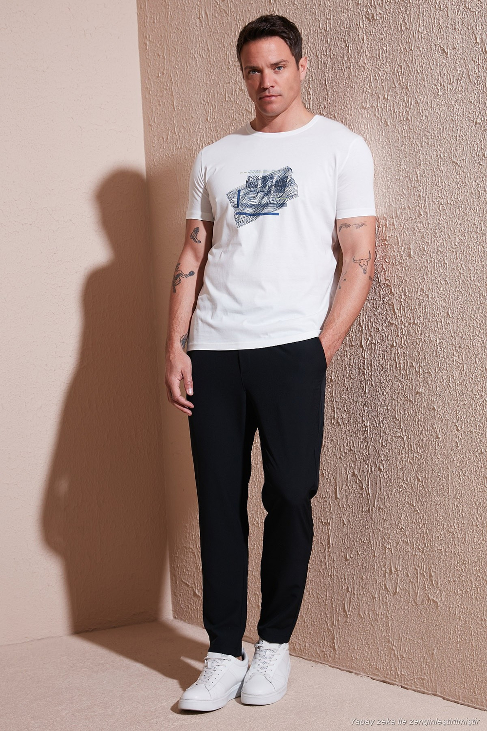 Regular Fit Normal Bel Düz Paça Bağlamalı Jogger Erkek Pantolon CF25617801 SİYAH