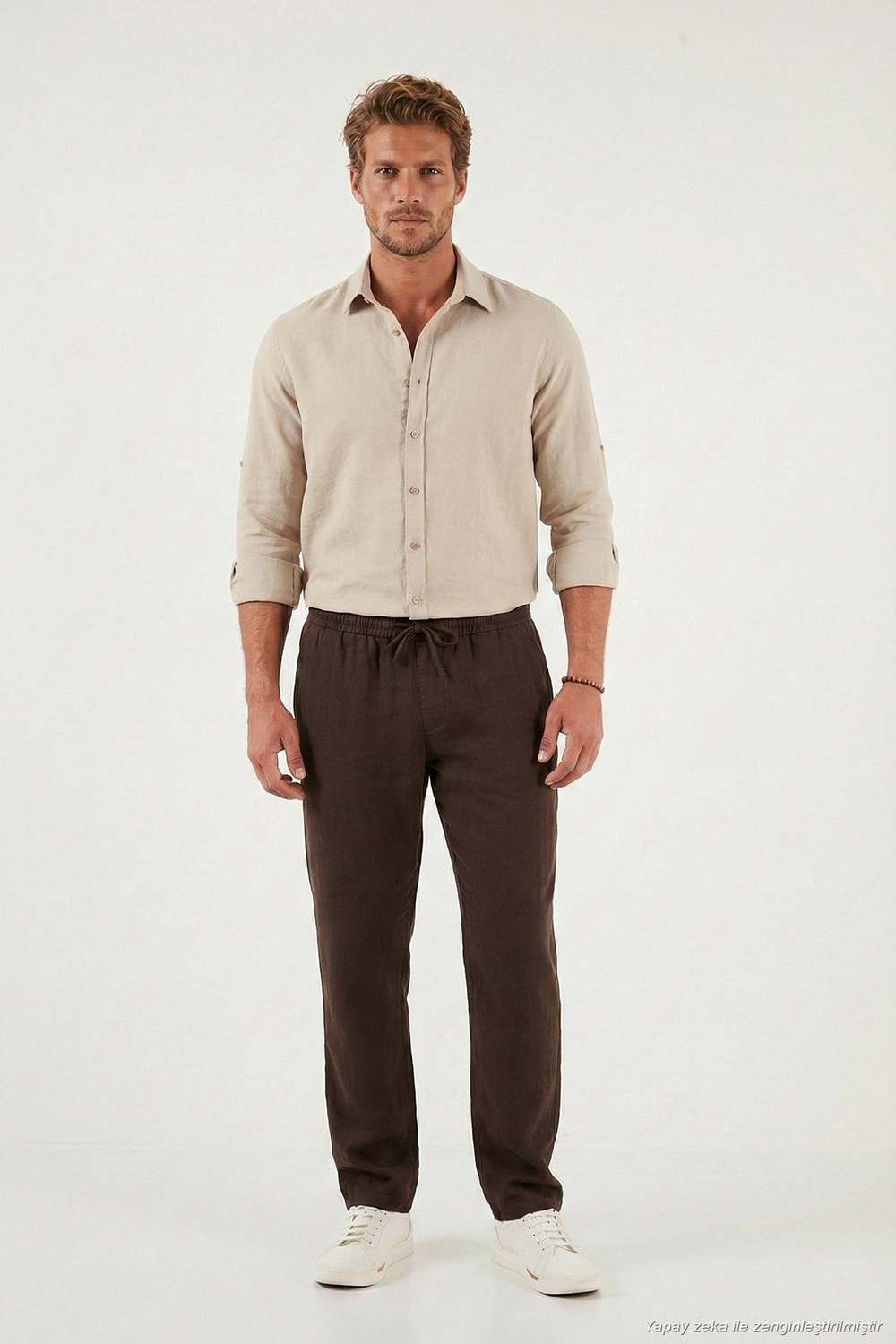 Regular Fit Normal Bel Düz Paça Erkek Pantolon 6689255 KAHVE