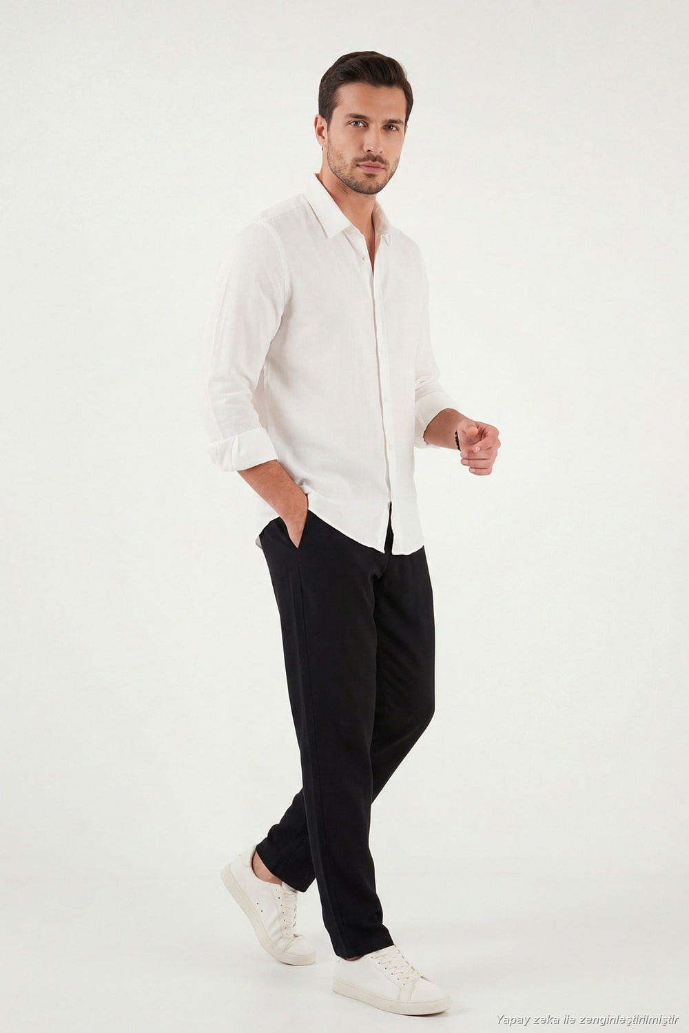 Regular Fit Normal Bel Düz Paça Erkek Pantolon 6689255 SİYAH