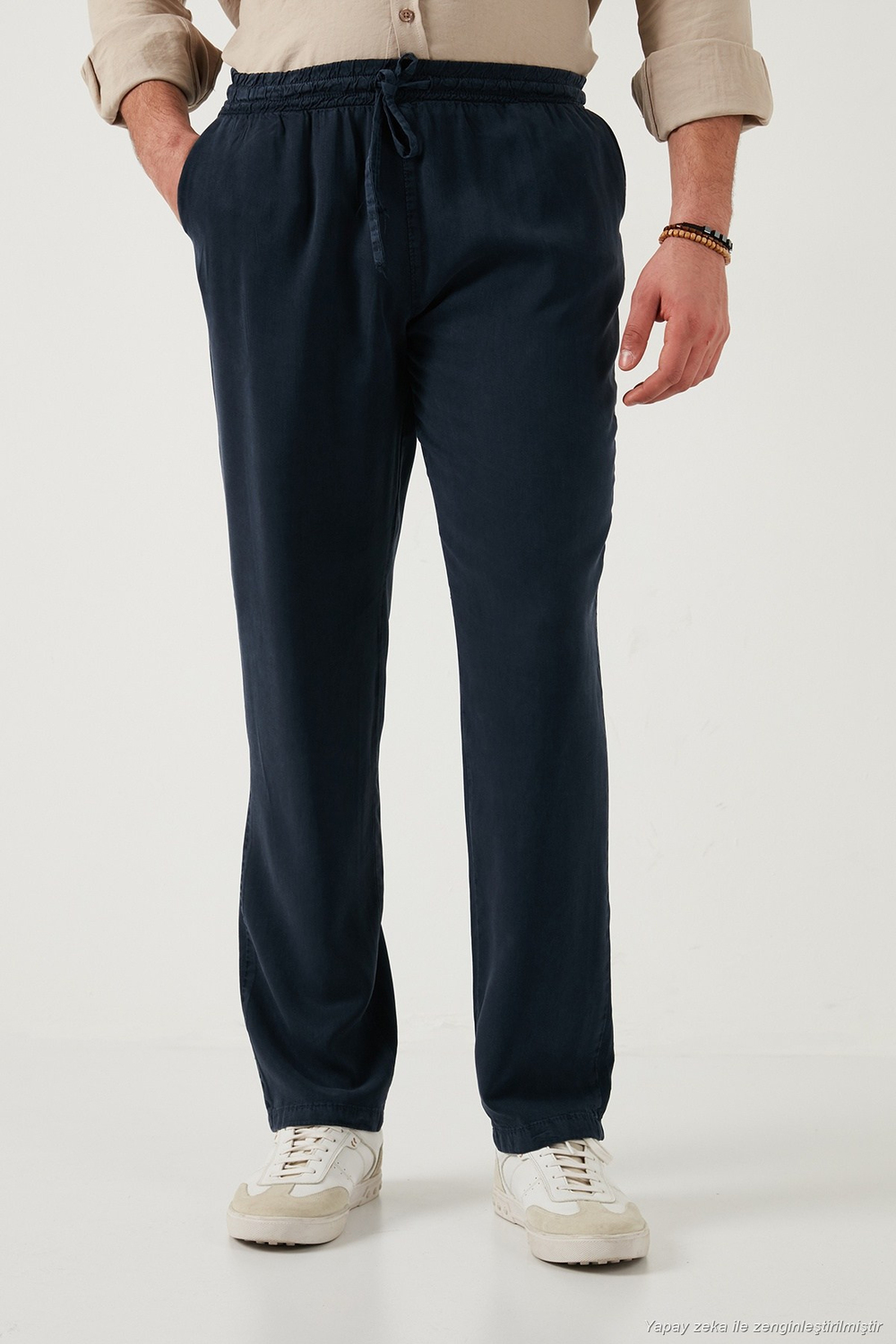 Regular Fit Normal Bel Düz Paça Erkek Pantolon 6689255 LACİVERT