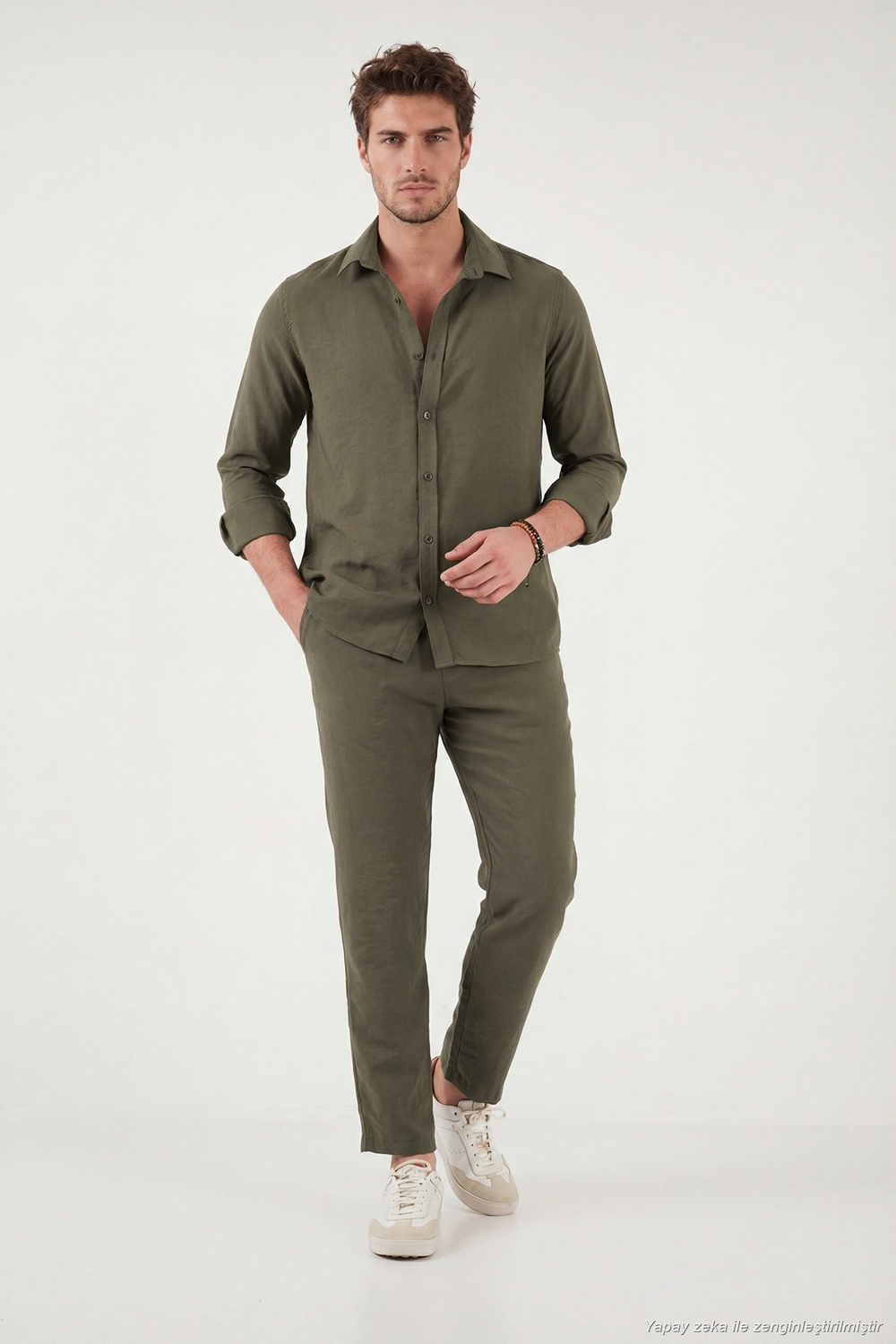 Regular Fit Normal Bel Düz Paça Erkek Pantolon CF26S611639 KAHVE