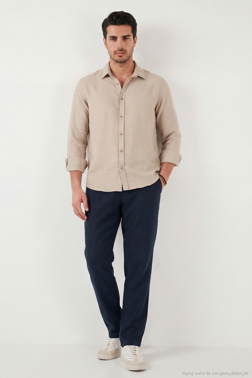 Regular Fit Normal Bel Düz Paça Erkek Pantolon 6689255 LACİVERT