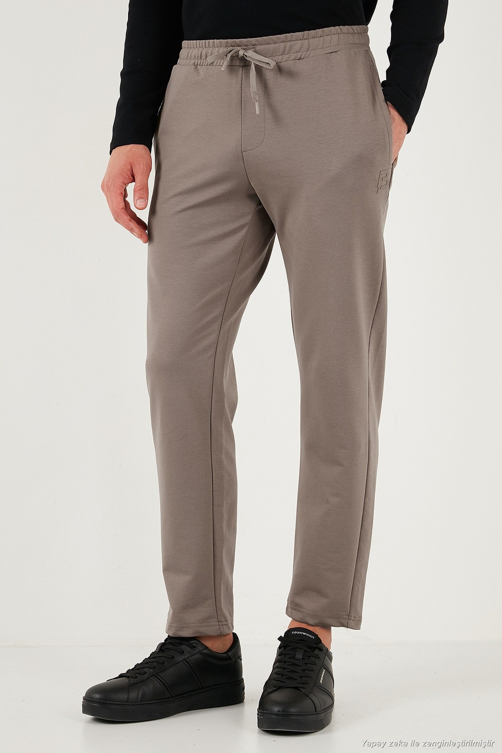 Regular Fit Normal Bel Düz Paça Erkek Eşofman Altı 5908050 TOPRAK